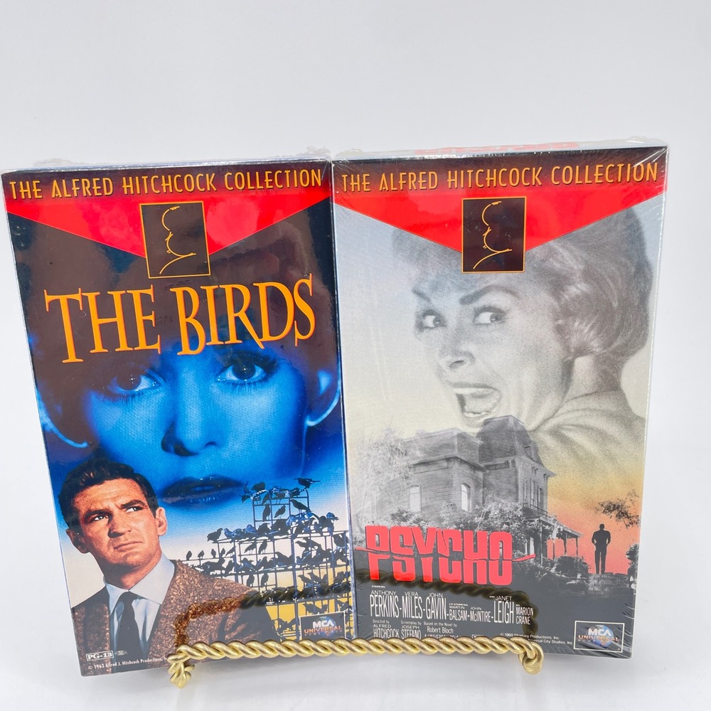Alfred Hitchcock Collection VHS Psycho and The Birds Horror MCA Universal Sealed